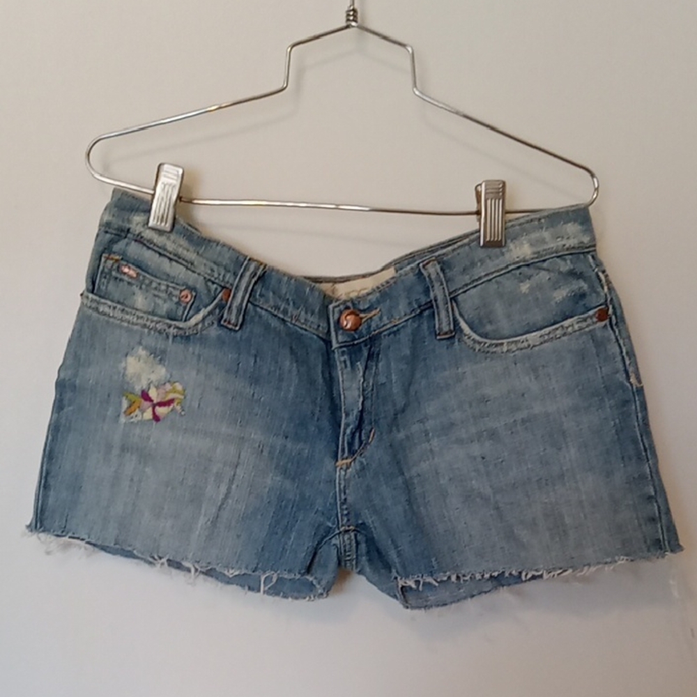 JOE'S Embroidered Classic Blue Denim Shorts